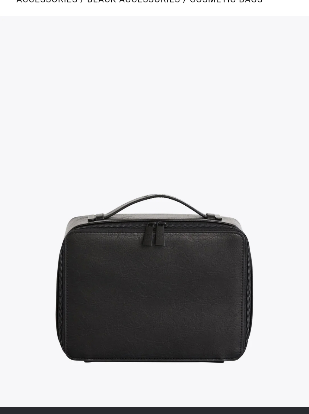 Beis Black Cosmetic Case